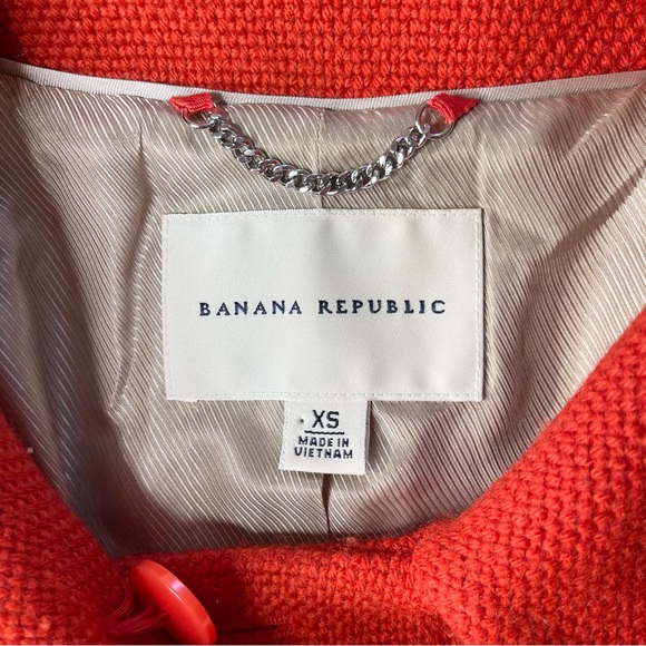 Banana Republic Burnt orange Jacket. Wool/Cotton Blend. XS - Picture 4 of 6